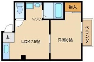 エメラルド立花1の物件間取画像